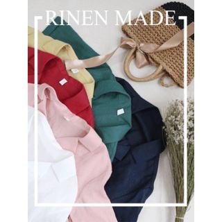 Elbow-sleeve Linen Blend Shirt