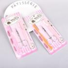 Set: Stainless Steel Eyebrow Scissors + Razors + Comb As Shown In Figure - One Size