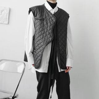 Asymmetrical Quilted Vest