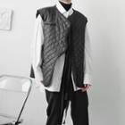 Asymmetrical Quilted Vest