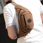 Logo Accent Canvas Waist Bag