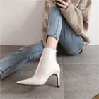 Zip-back Stiletto-heel Ankle Boots