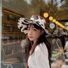 Dairy Cow Print Denim Cap Dairy Cow Print - White - One Size - 56-58cm