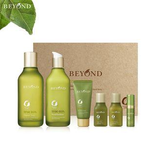 Beyond - True Eco Basic Set: Organic Toner 150ml + 35ml + Facial Emulsion 130ml + 35ml + Essence 5ml + Facial Foam 30ml 6pcs