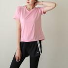 Round-neck Mesh-back T-shirt