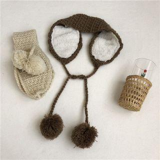 Pompom Knit Ear-cuff