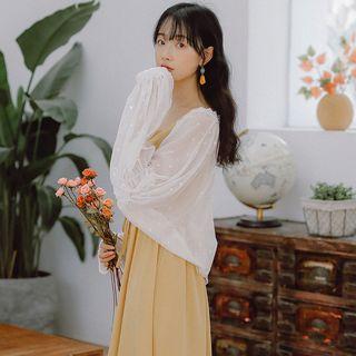 Puff Sleeve Chiffon Light Jacket