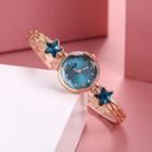 Embellished Star Alloy Bracelet Watch