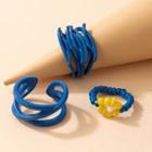 Set Of 3: Ring Set Of 3 - 211680 - Blue - One Size