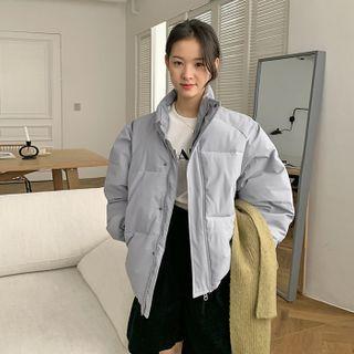 High-neck Reversible Oversize Puffer Jacket