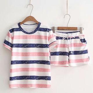 Set: Striped Top + Striped Shorts