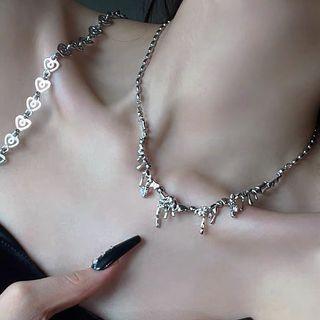 Melting Alloy Choker Silver - One Size