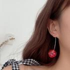 Cherry Drop Earring 1 Pair - Cherry - Gold & Red - One Size