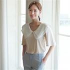 Layered Wide-collar Top