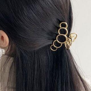 Alloy Hoop Hair Claw Clip Gold - One Size