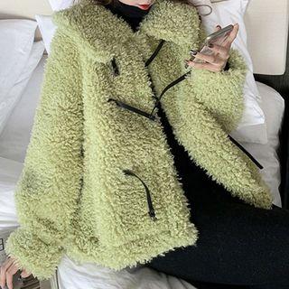 Faux Shearling Buckled Jacket