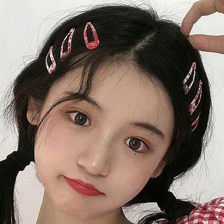 Set Of 6: Acrylic Hair Clip Set Of 6 - One Size