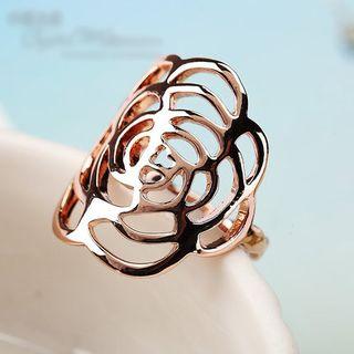 Flower Cut Out Wide Ring