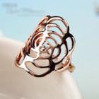 Flower Cut Out Wide Ring