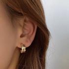 Layered Open Hoop Earring 1 Pair - Gold - One Size