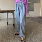 Hook-detail Wide-leg Jeans