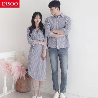 Couple Matching Striped Shirtdress / Shirt
