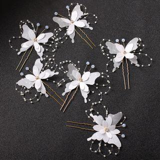 Butterfly Hair Stick / Set Of 6: Butterfly Hair Stick