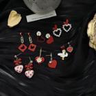 Heart Alloy Dangle Earring (various Designs)