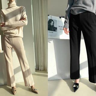 Fleece Boot-cut Dress Pants