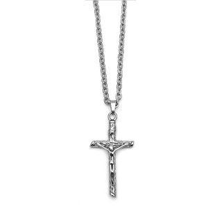 Stainless Steel Cross Pendant Necklace 316l Stainless Steel - Silver - One Size