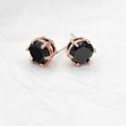 Faux Crystal Stud Earring