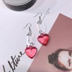 Acrylic Heart Drop Earrings