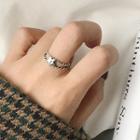 925 Sterling Silver Star Open Ring K303 - One Size