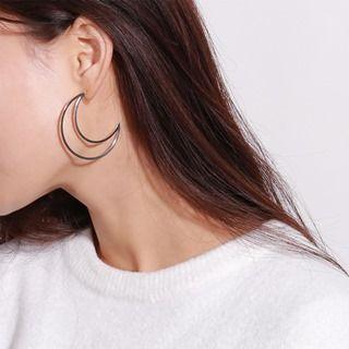 Metal Moon Studs