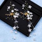Wedding Flower & Star Hair Clip White - One Size
