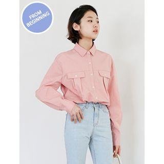 Long-sleeve Dual-flap Shirt