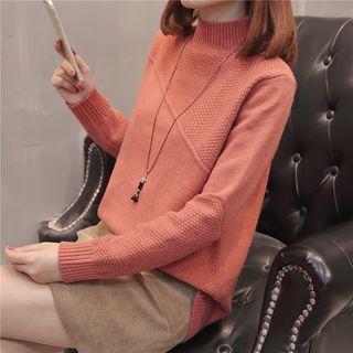 Long Sleeve Mock-turtleneck Sweater