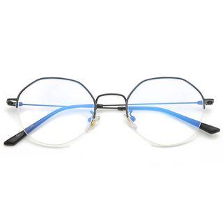 Half Metal Frame Blue Light Blocking Eyeglasses