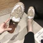 Rhinestone Flat Mules