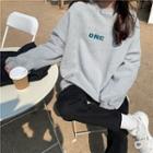 Letter Embroidered Pullover / Sweatpants