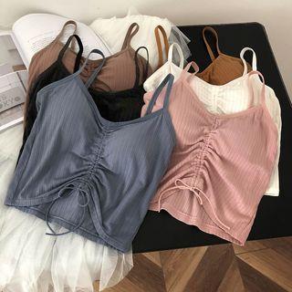 Drawstring Ruched Camisole Top
