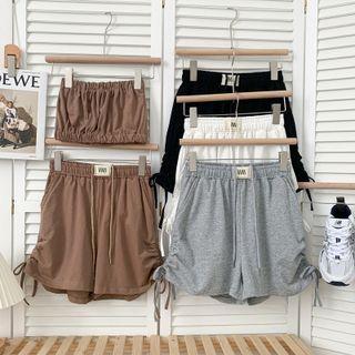Set: Tube Top + Drawstring-side Shorts