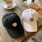 Embroidered Flower Cap