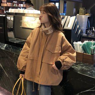 Long-sleeve Fleece Utility Jacket
