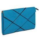 Geometric Panel Envelope Clutch Blue - One Size