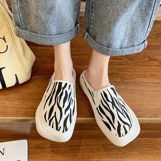 Zebra Print Mules