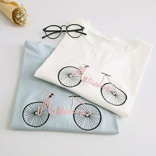 Bike Print Short Sleeve T-shirt