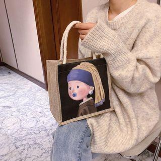 Graphic Print Handbag