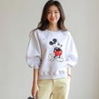 Mickey-mouse Balloon-sleeve Sweatshirt