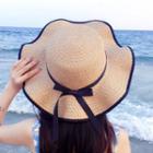 Piped Straw Hat